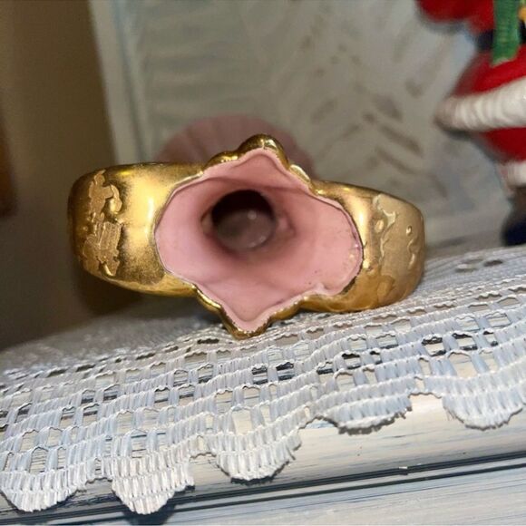 Savoy China Weeping Gold Vase 50s/60s Vintage Mid Century 🎉 HOST PICK 🎉 - Picture 13 of 16